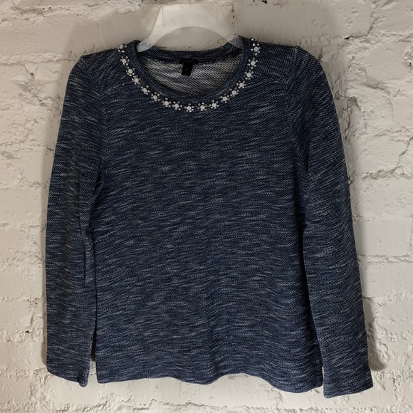 J. Crew Sweaters - J.Crew Jeweled Neck Sweater